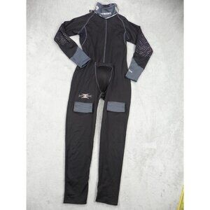 Itech Full Ultimate Boys One Piece Large Black Mesh Detail Pockets Long Sleeve